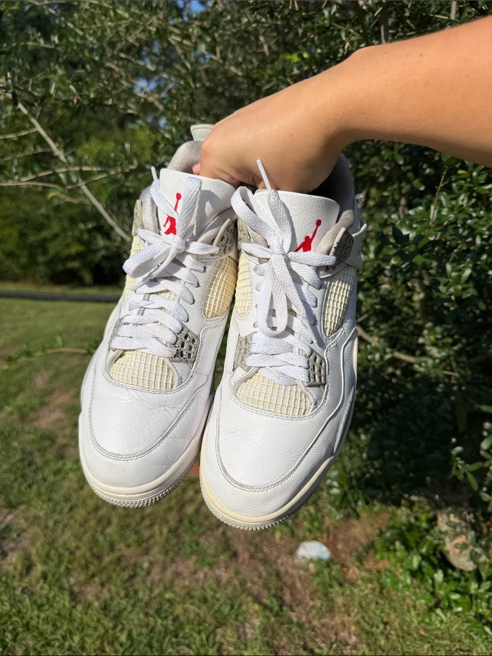 Nike Air Jordan 4 Retro Mid ‘White Oreo’ Sneakers Shoes Men Size 9.5 CT8527-100